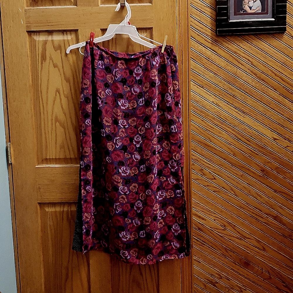 A lady's long skirt